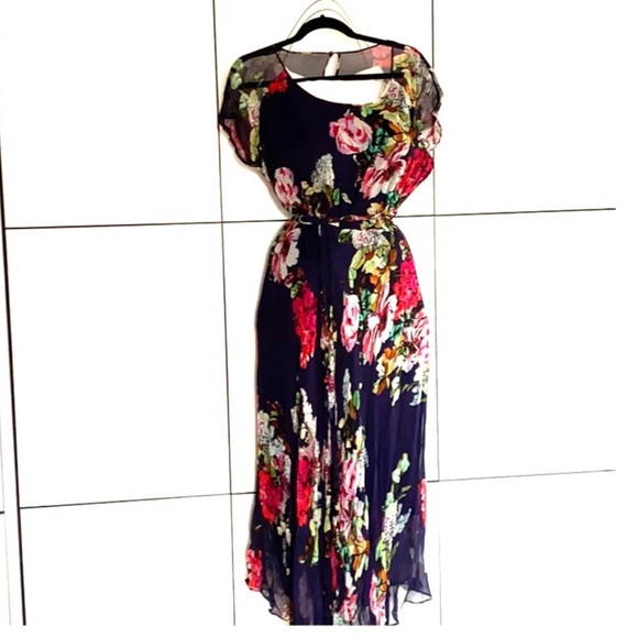 Un Jour Ailleurs (UJA) Paris floral Dress and matching wrap - Picture 1 of 12
